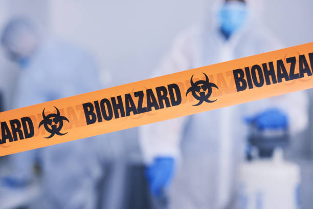 Professional Biohazard Cleanup technician working in Gorham, ME